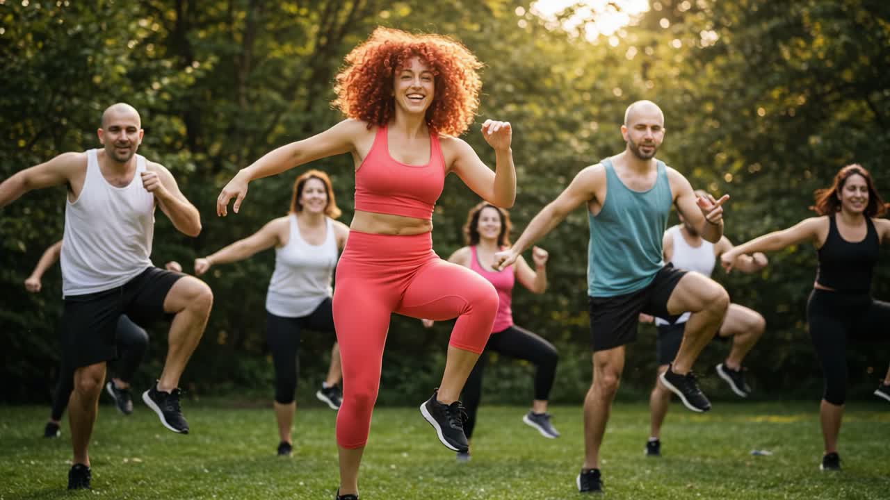 Outdoor Group Yoga and Fitness Class