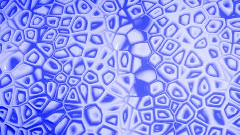 fondo líquido azul en bucle en 4k. patrón ondulado abstracto en la superficie brillante y brillante del fluido azul, ondas en el fluido de pintura en animación suave. líquido viscoso 3d. telón de fondo creativo