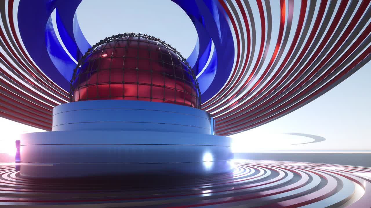 el bucle de fondo de las noticias mundiales en 3d