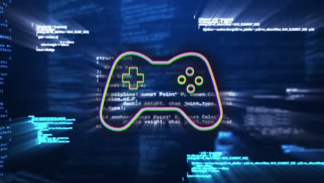 animation of data processing over online security padlock