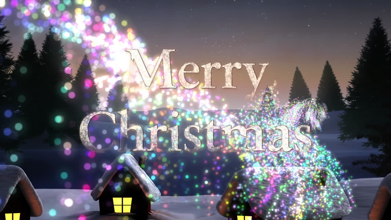 크리스마스 에 시골 에서 떨어지는 별