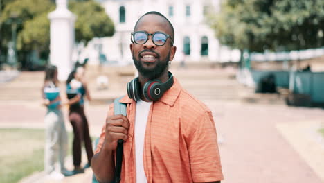 happy student on campus