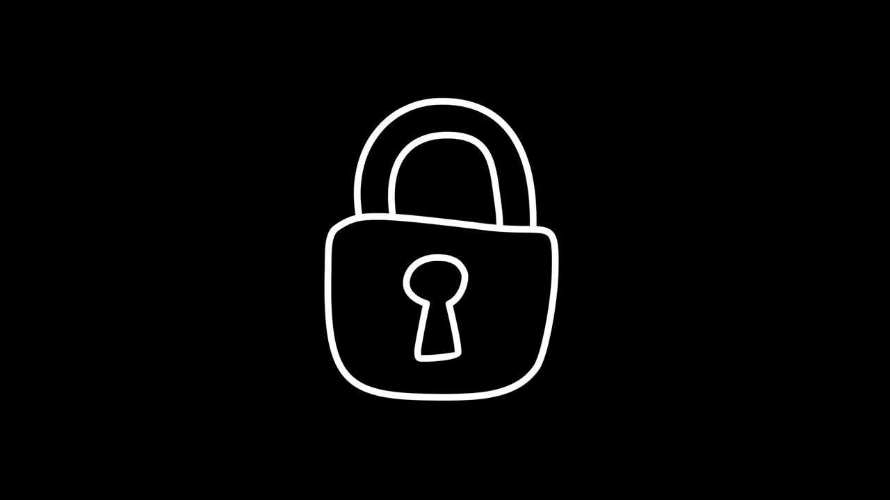 cerradura de la nube tierra. iconos garabateados. estilo tembloroso. fondo transparente