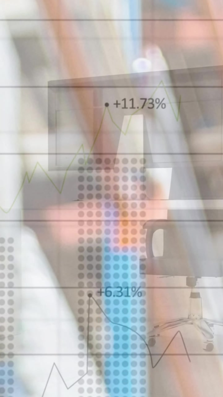 Animazione dell'elaborazione dati su un magazzino