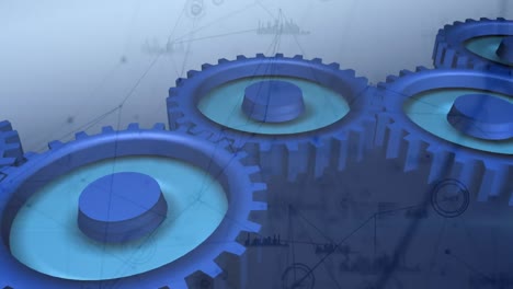 engranajes y líneas asimétricas