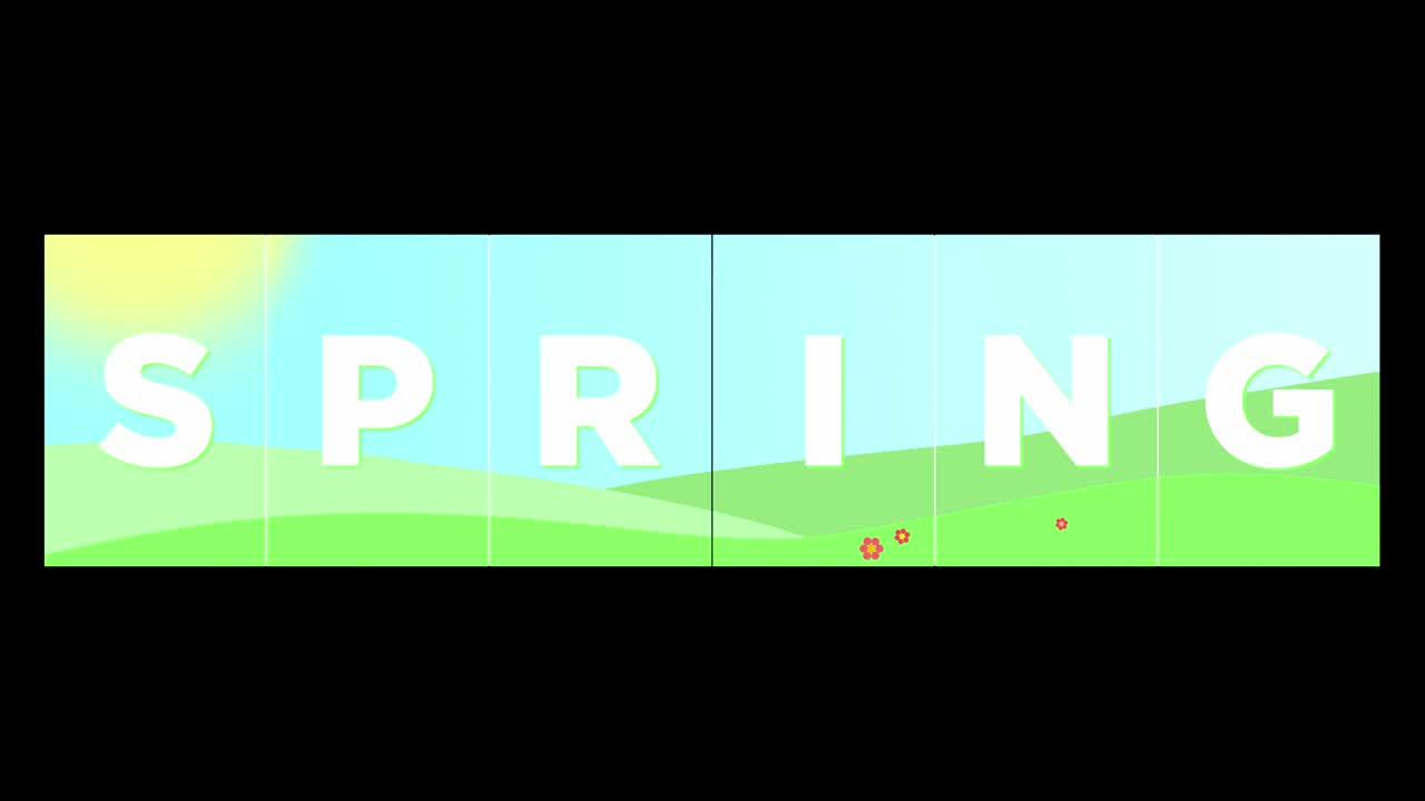 빈티지 회전 카운터는 계절을 바니다. 겨울, 봄, 여름, 가을.