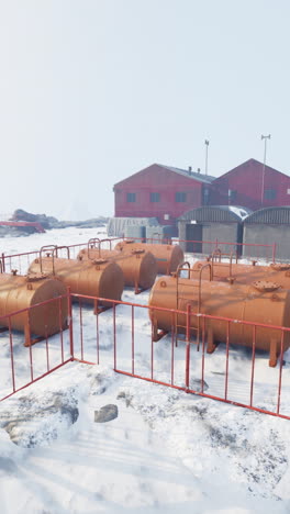 fuel depot in the arctic