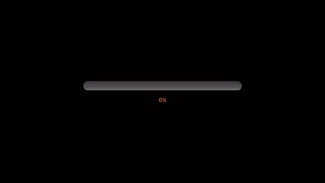 animation orange loading bar.