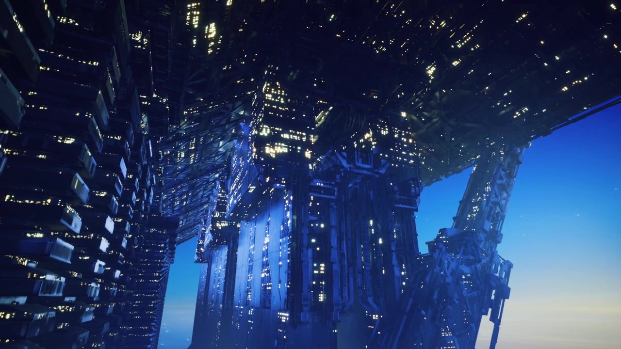 雄伟的照明塔，测量无人机正在检查其反光表面。