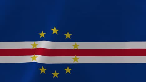 cape verde waving flag 4k moving wallpaper background