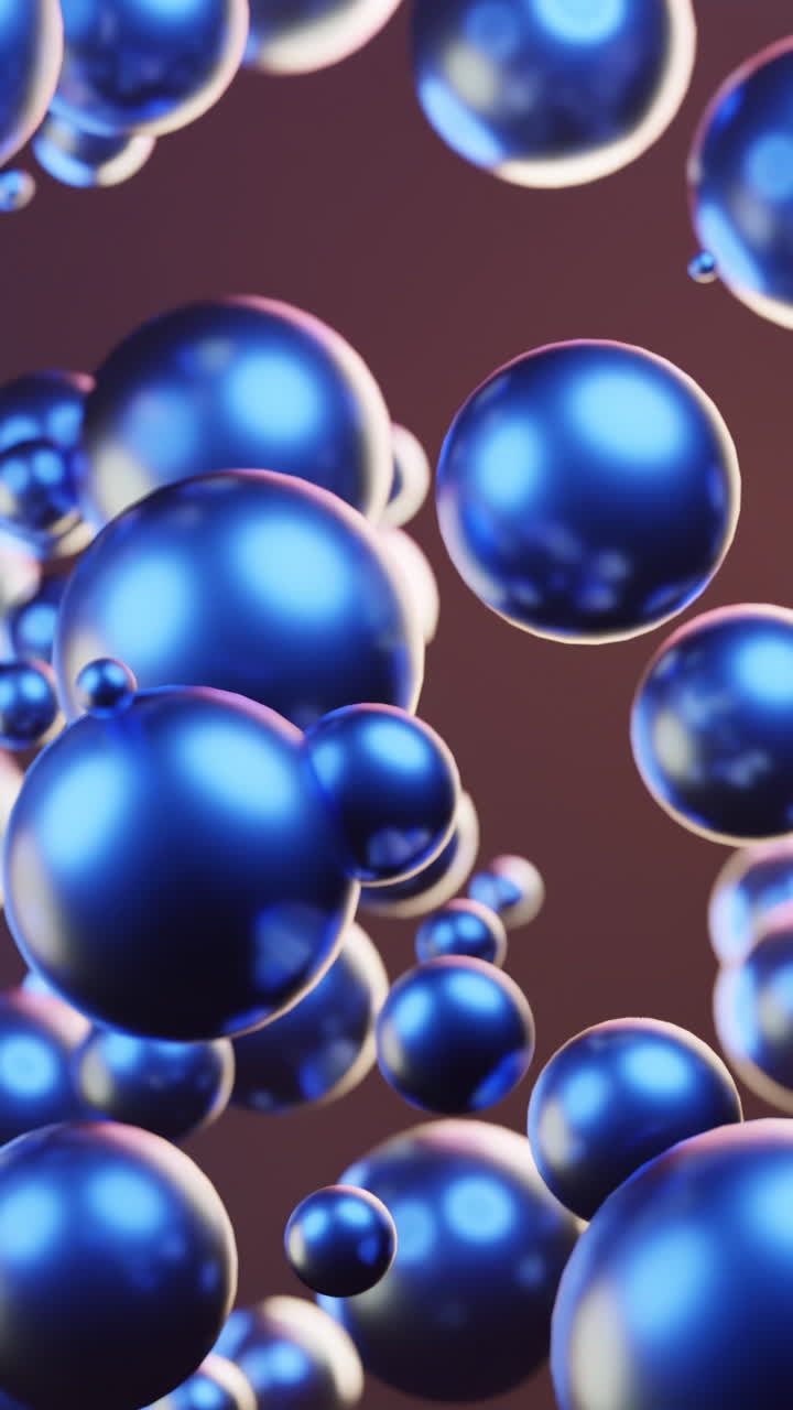 esferas flotantes abstractas