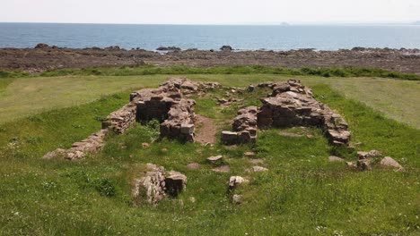 old ruins of st monans salt pans which were worked from 1790