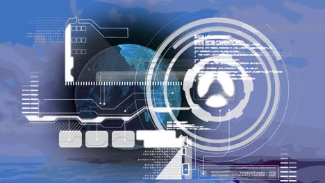 Animation-of-scope-scanning-over-globe-and-digital-data-processing