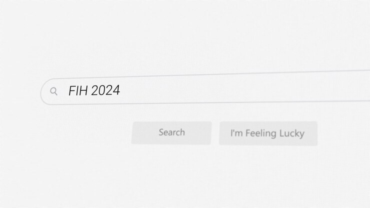 Searching for FIH 2024 on Internet browser