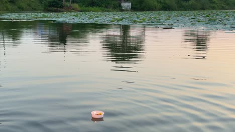 a man doing deepdaan at the lake