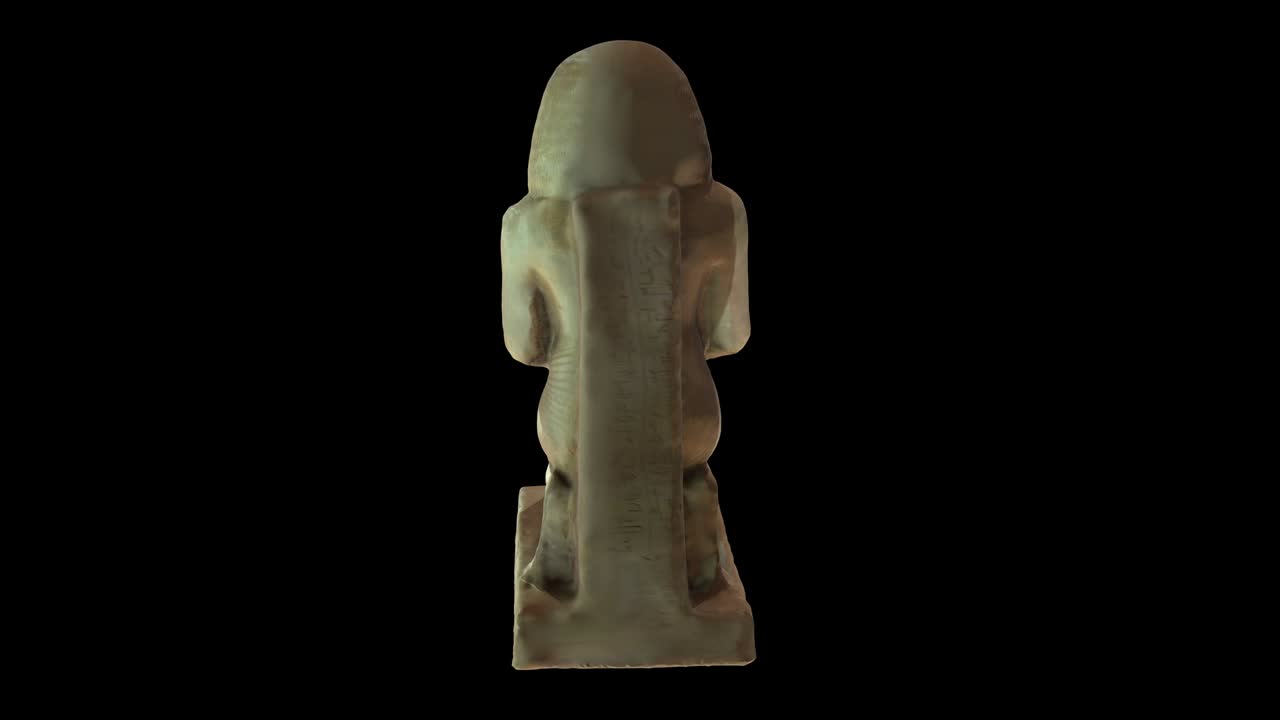 estatua arrodillada de raia y ptah
