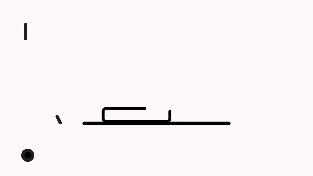 햄버거 아이콘 애니메이션 영상 및 알파 채널