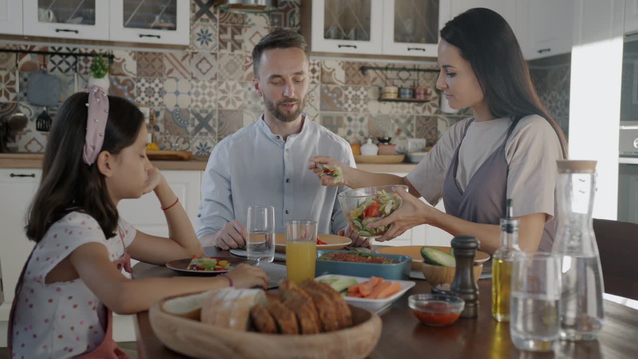 Family Dinner in the Kitchen