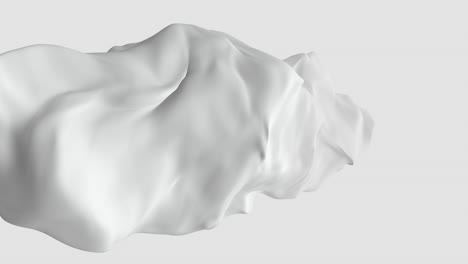 Liquid-and-flowing-white-geometric-form-on-white-gradient