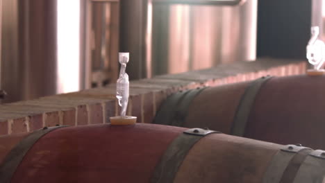 Panning-shot-of-brewery-interior