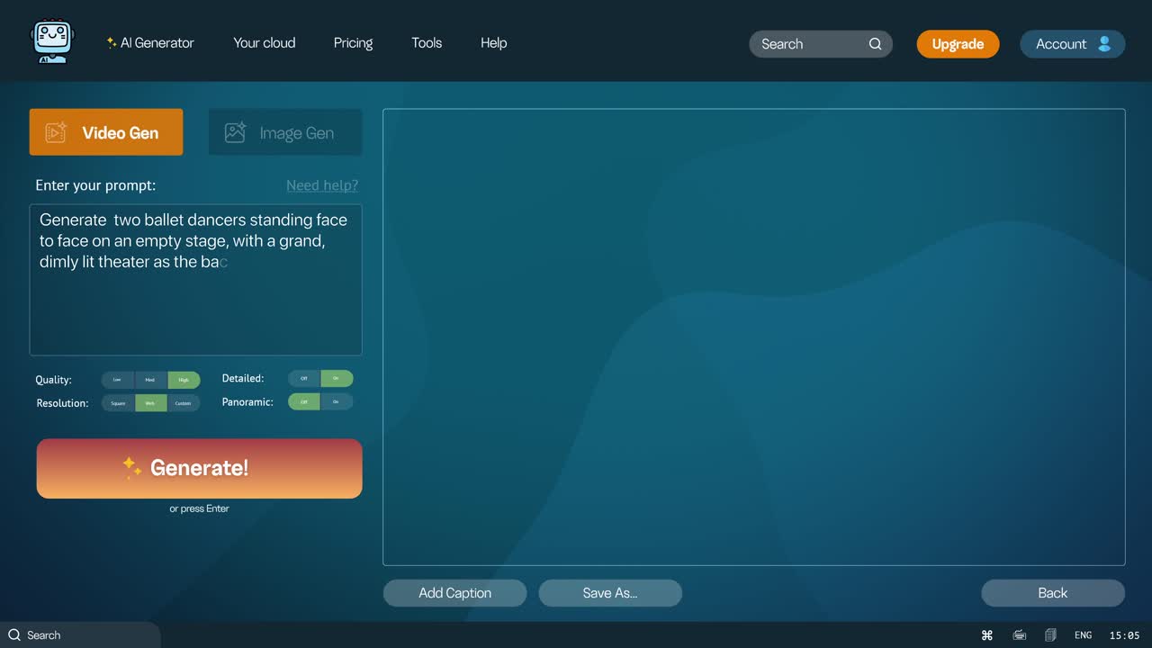 dos bailarines de ballet en un gran escenario