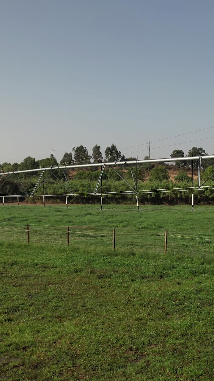 Agriculture Irrigation Field Vertical Video 4k