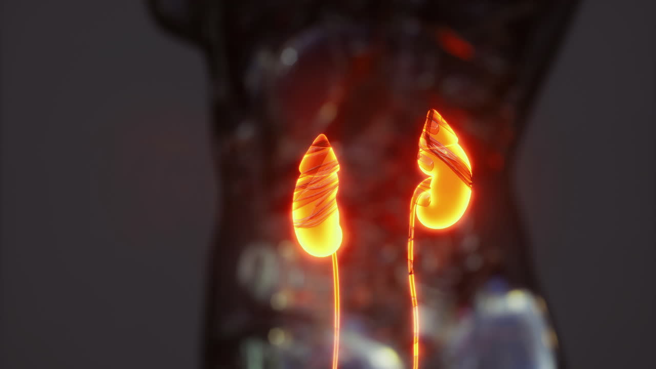 Detailed anatomy of human kidneys showcasing structure and function