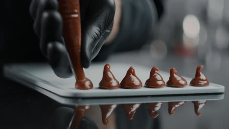 artisan chocolate caramel making