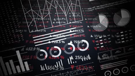 data and report statistics, animation with graph diagrams.