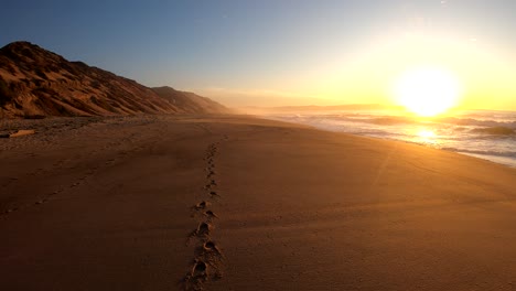 footprints in the sand