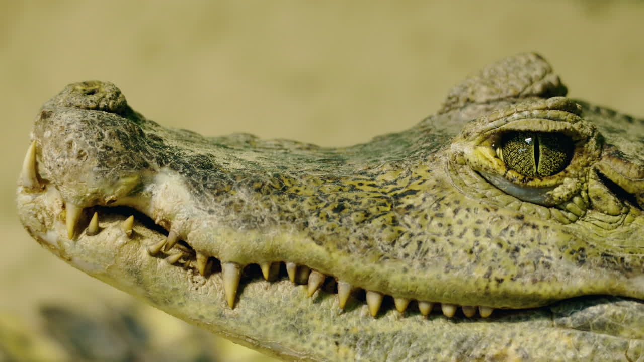 cabeza de cocodrilo en primer plano