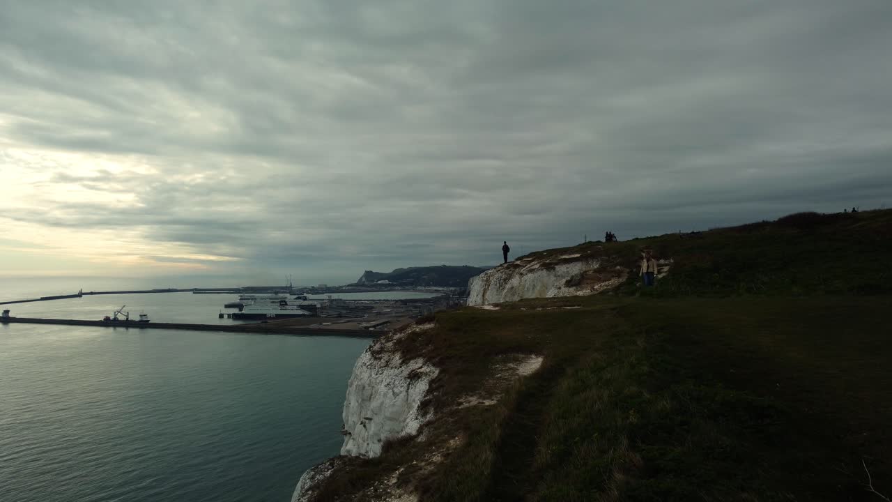 View of Dover Coastline from the Cliffs