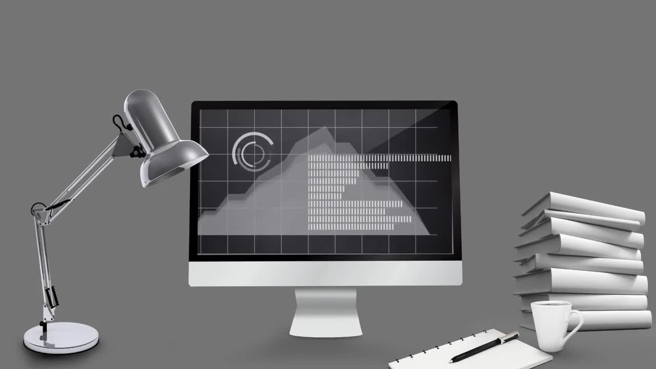 Animation of data processing over office