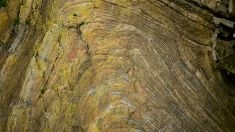 coastal metamorphic rock layers on the isle of lewis, outer hebrides, scotland