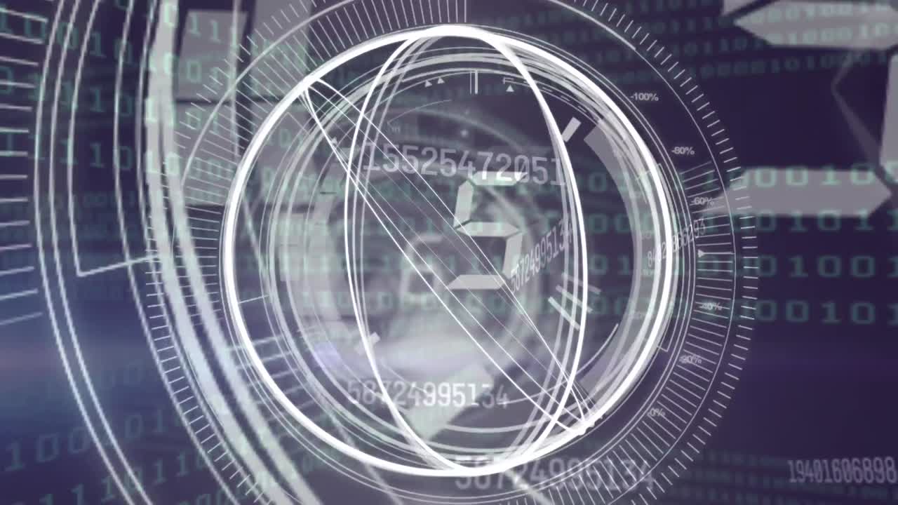 Animation of scope scanning over binary coding data processing
