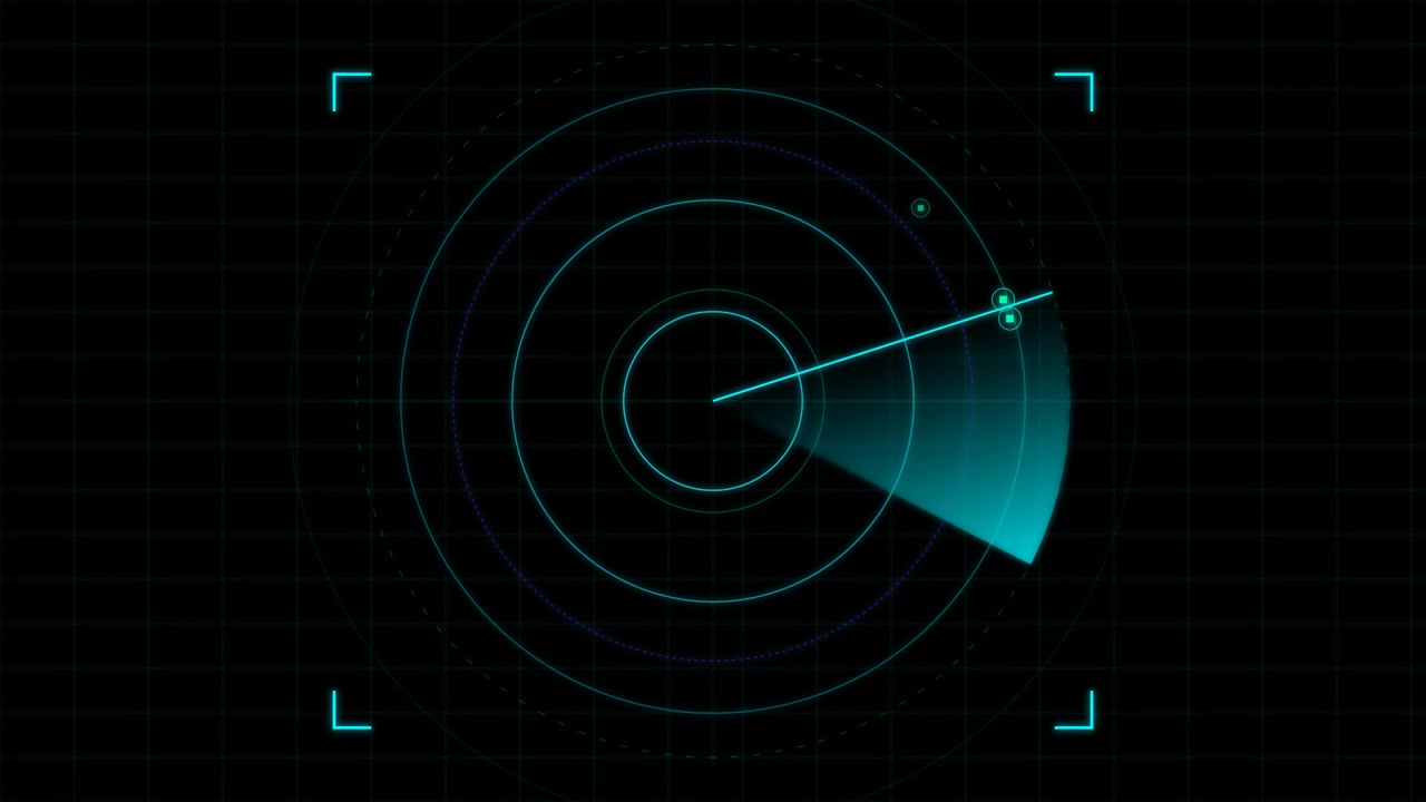 Schermo Radar Digitale in Scansione per Obiettivi