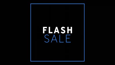 Weißer-Und-Blauer-Flash-Sale-Text-Erscheint-Auf-Schwarzem-Bildschirm-In-4K