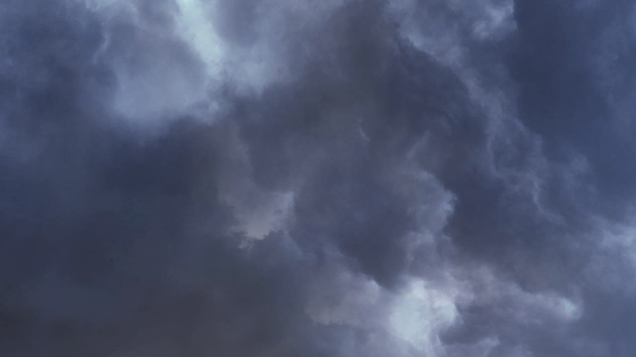 thunderstorm, Dramatic stormy clouds 4k