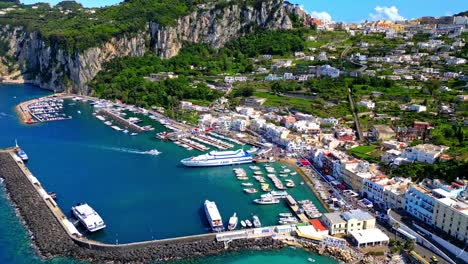 marina and yacht club on the island of capri in italy