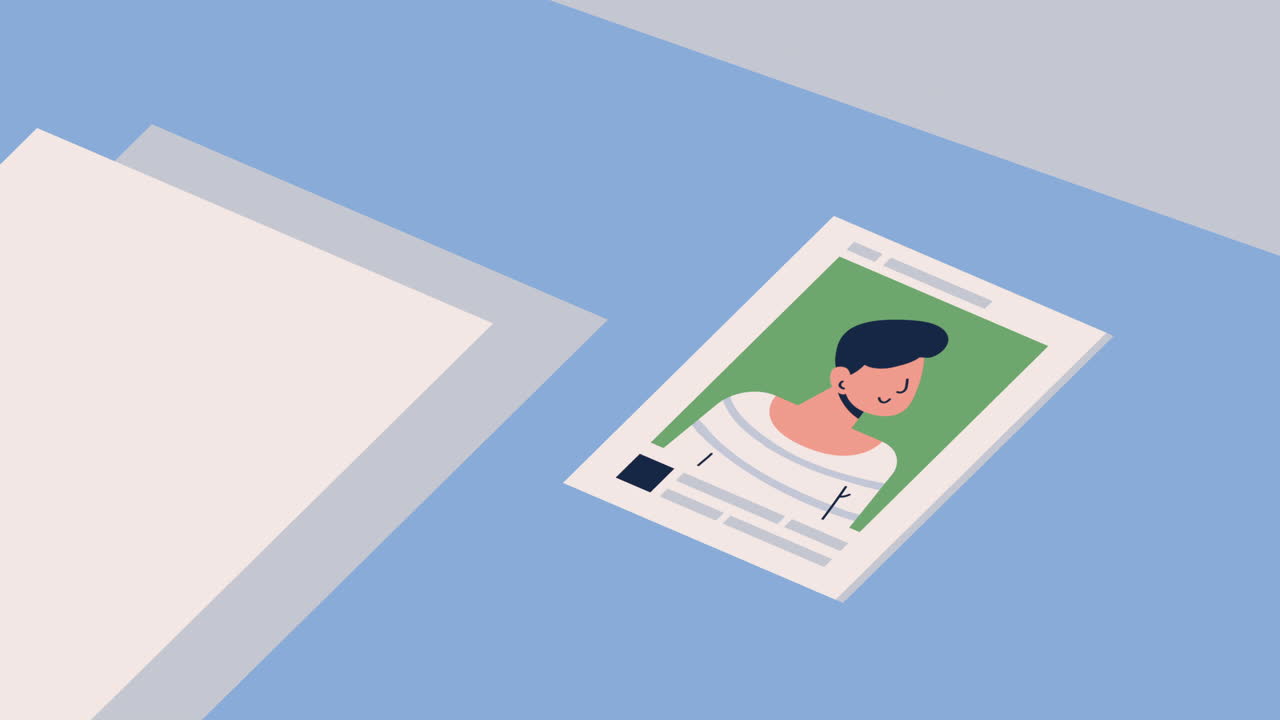 man account social media animation