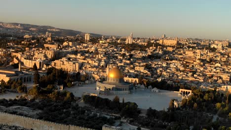 imágenes aéreas de la cúpula de la roca jerusalén israel tierra santa gira bíblica musulmana
