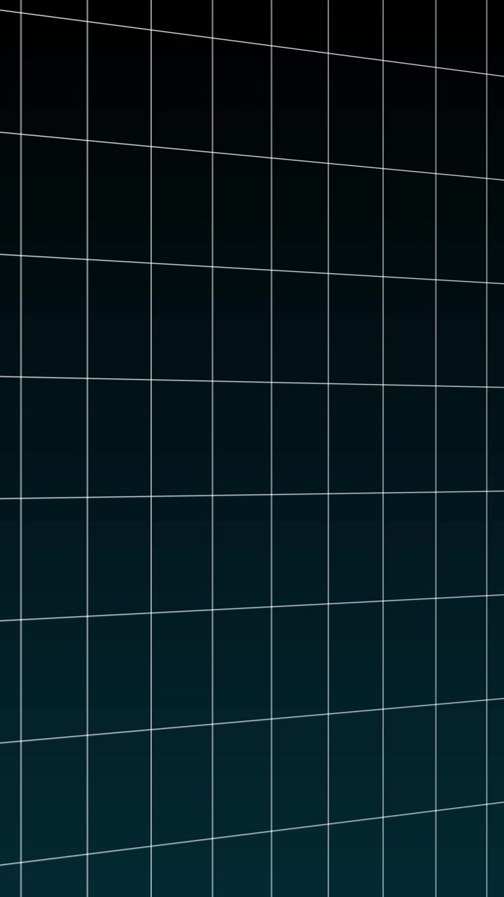 Dynamic White Grid Lines Moving on Dark Blue Gradient Background