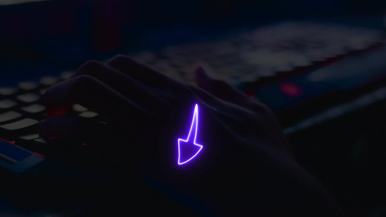 Taster på et lysende tastatur