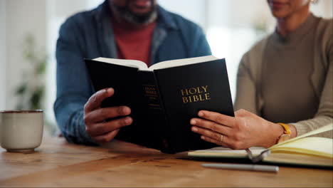 couple reading the bible together