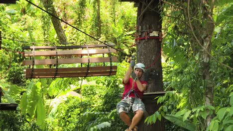 ziplining adventure in the rainforest