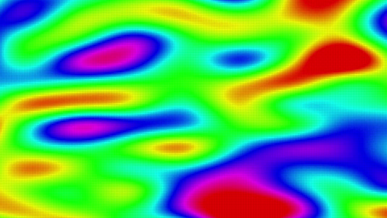 la termografía o el fondo del mapa térmico (bucle sin costuras)