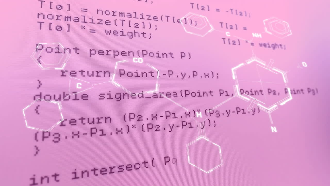 데이터 프로세싱에 대한 과학적 데이터 프로세스의 애니메이션