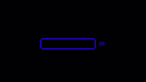 animation colorful loading bar on black background.