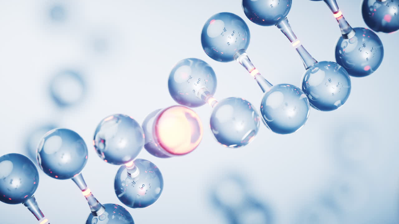 dna와 생물학 개념, 3d 렌더링