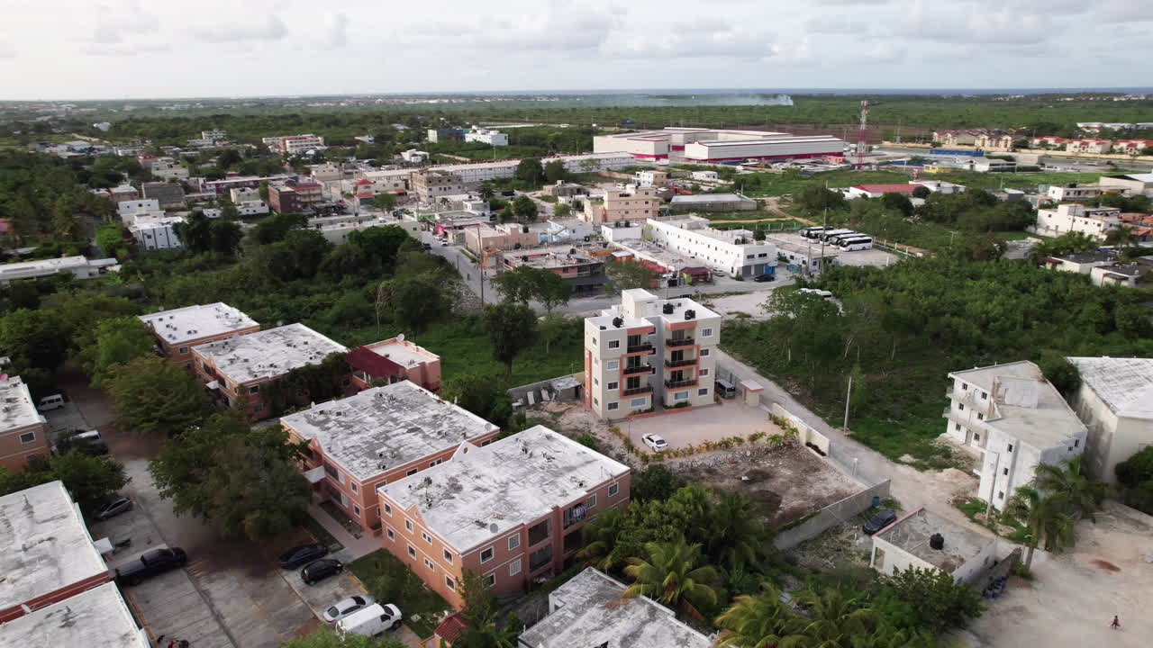 vista aérea sobre residencial celine apartamentos en punta cana